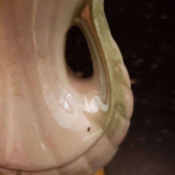 Brazilian Lusterware Porcelain Vase Pearlized Iridescent Vintage #430 Brazil - Picture 7 of 9